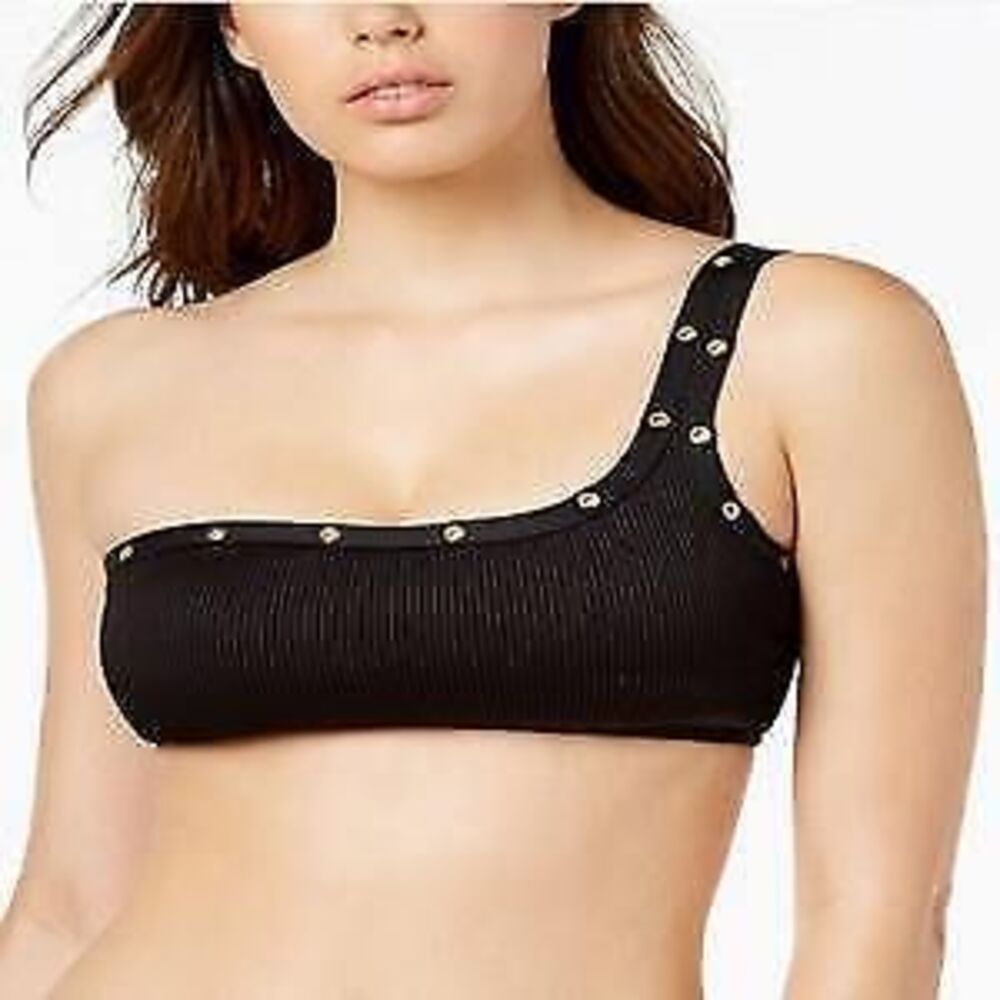 Bar III Women's Swimwear Brand One Shoulder Bikini Bra Top - XL